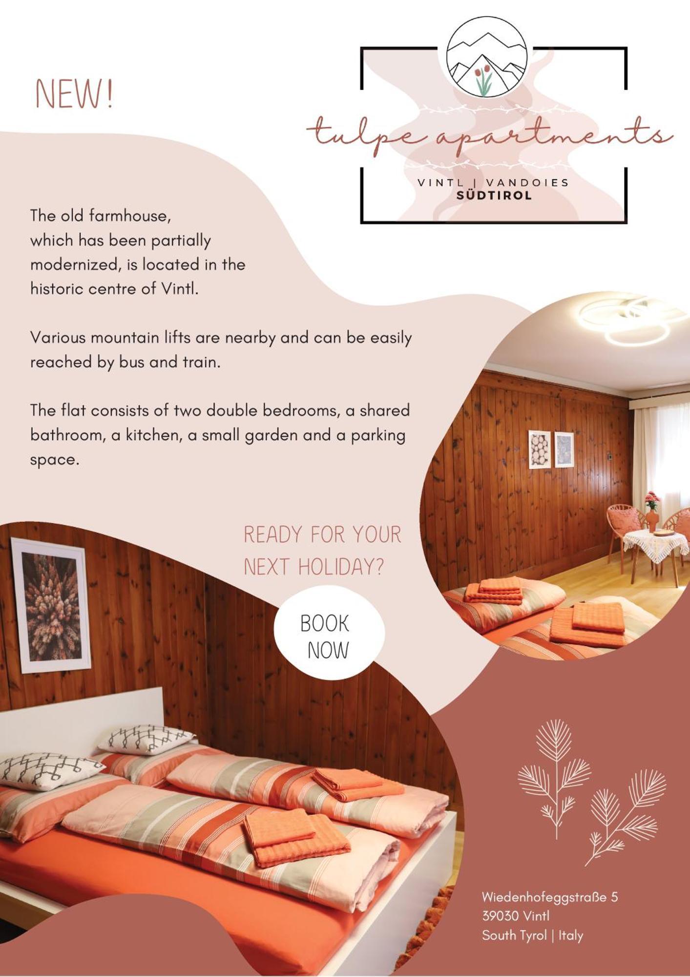 Tulpe Apartments Vandoies di Sotto  المظهر الخارجي الصورة